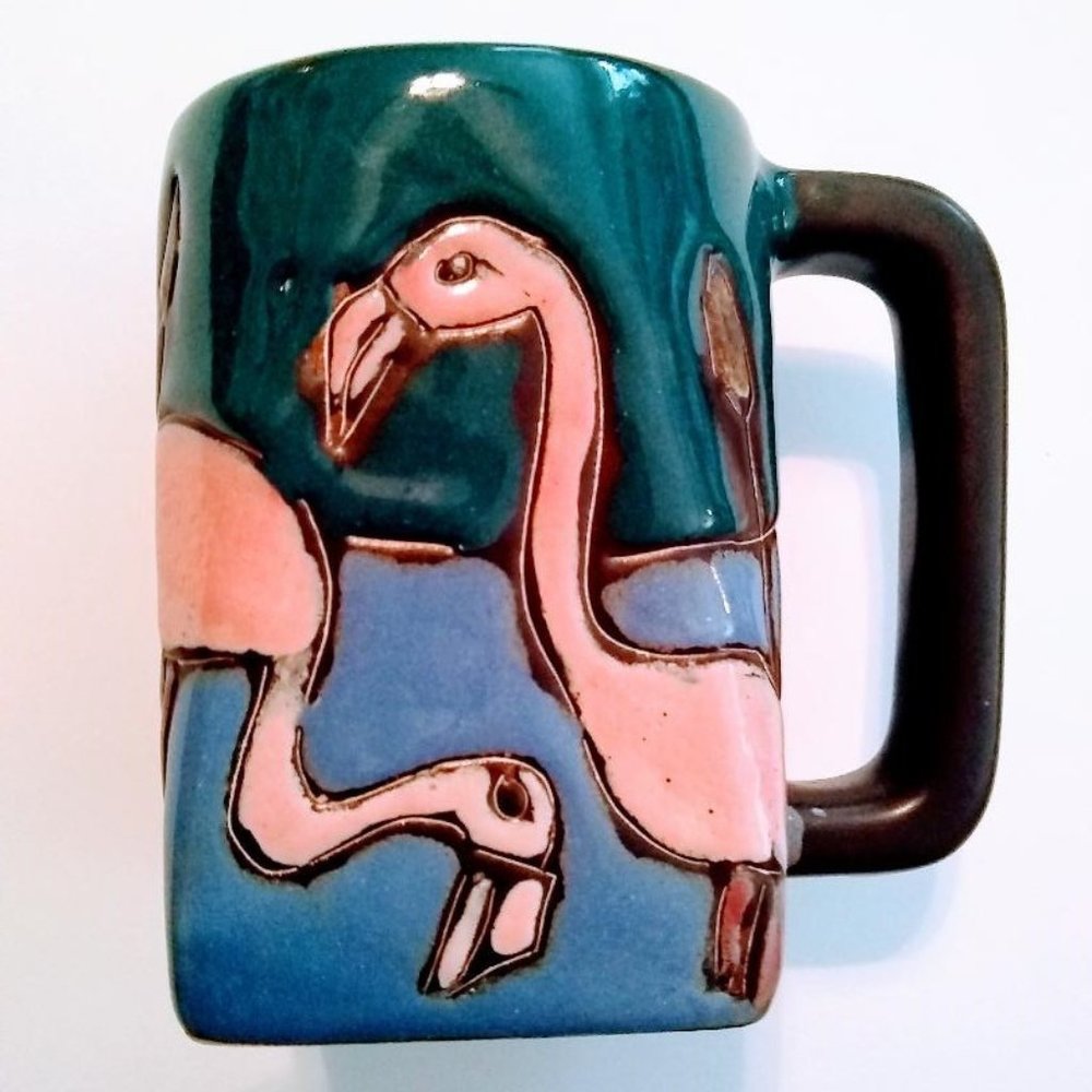Mara stoneware Flamingo mug